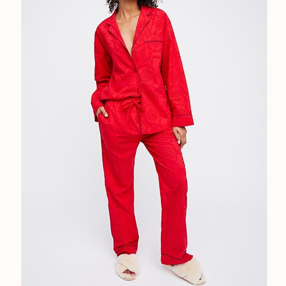 NEW Free People Dream Together Pajama Set Z10-5